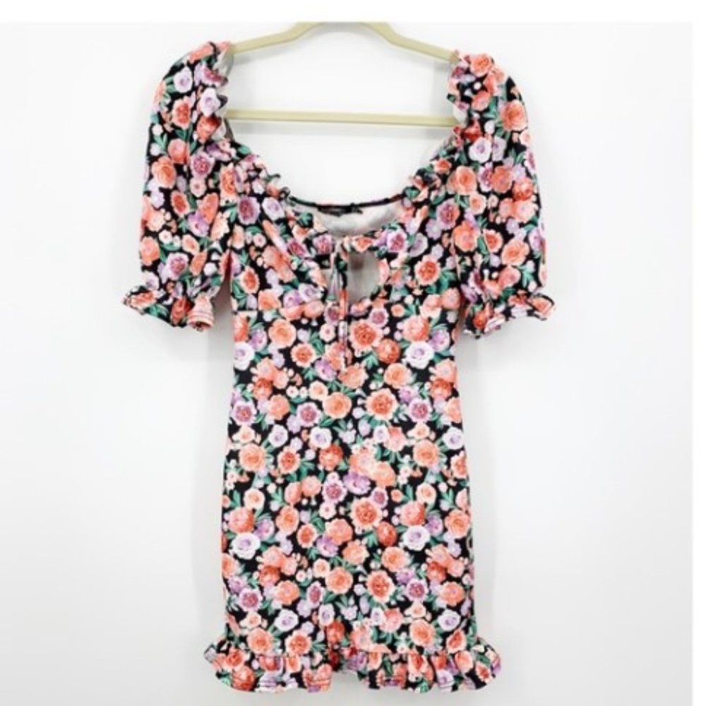 Nasty Gal We've Gotta Grow Floral Mini Dress Size 8 - Picture 2 of 10